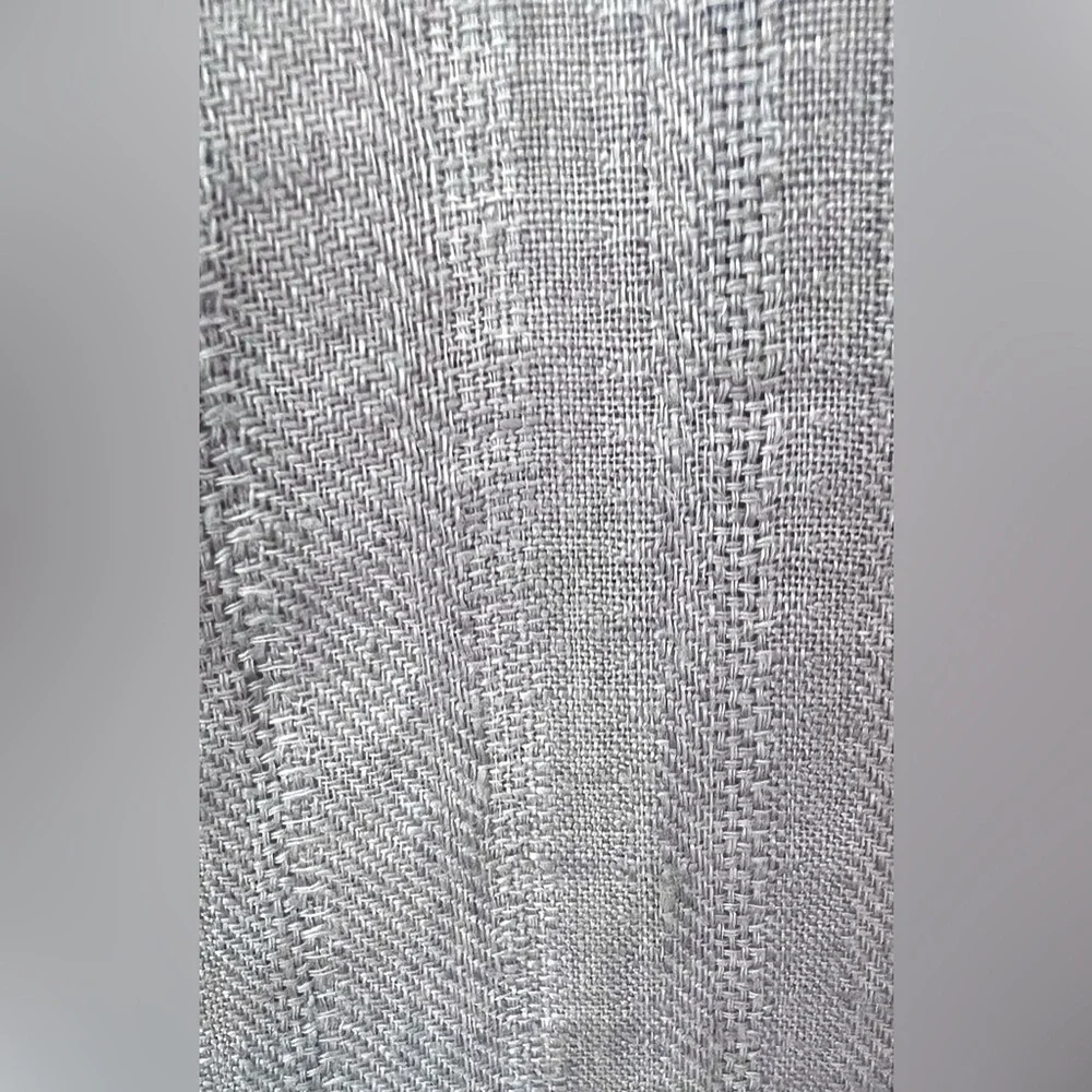 Free People Only Over You Linen Pant in Blue Pearl Tie Bag Waist Straight Leg - Picture 8 of 14